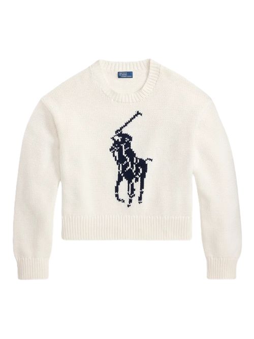 Polo Ralph Laurenmaglia con logo Polo Ralph Lauren | 211-A96234-002WHITE